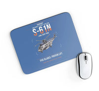 Thumbnail for Sikorsky S-61N design on blue rectangle mouse pad