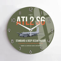 Thumbnail for Atlantique 2 Standard 6 design on green army no frame wall clock