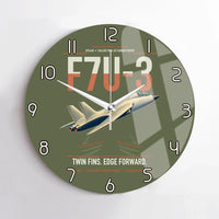 Thumbnail for F7U-3 Cutlass design on green army no frame wall clock