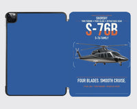 Thumbnail for Sikorsky S-76B design on blue ipad tablet case