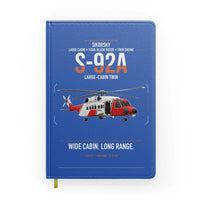 Thumbnail for Sikorsky S-92A design on blue notebook