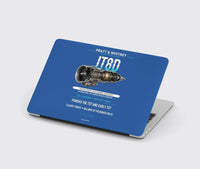Thumbnail for JT8D design on blue MacBook case