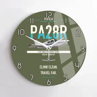Thumbnail for Piper PA-28R Arrow III design on green army no frame wall clock