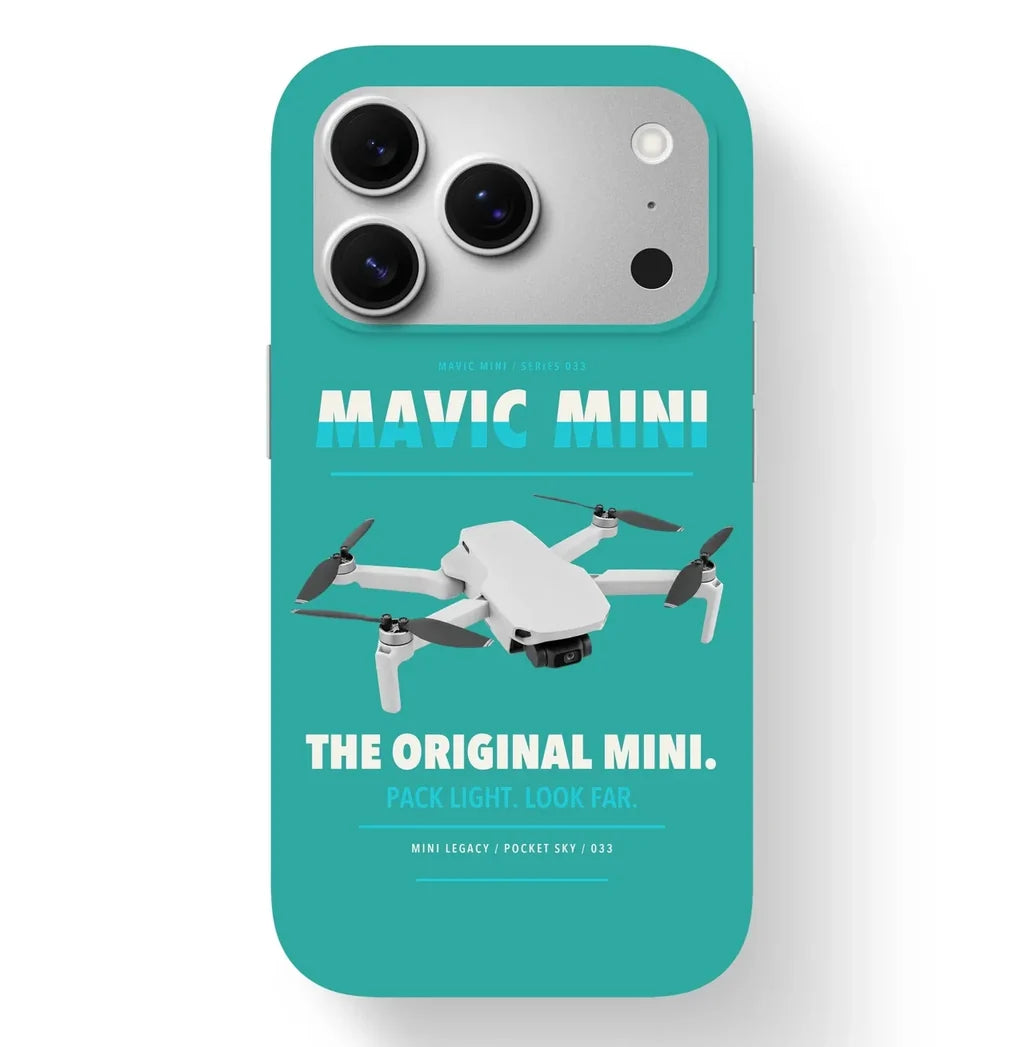 DJI Mavic Mini Case design on turquoise iphone case