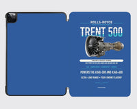 Thumbnail for TRENT 500 design on blue ipad tablet case