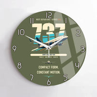 Thumbnail for Boeing 737-700 NG design on green army no frame wall clock