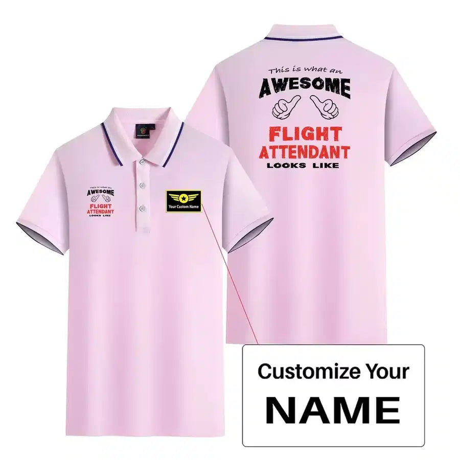Customisable Flight Attendant Polo Shirt - view 15