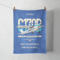 Thumbnail for Cessna 170B design on blue towel