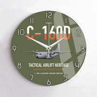 Thumbnail for Transall C-160D design on green army no frame wall clock