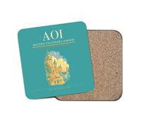 Thumbnail for Ancona Falconara Airport AOI Coaster 1-Piece - Turquoise