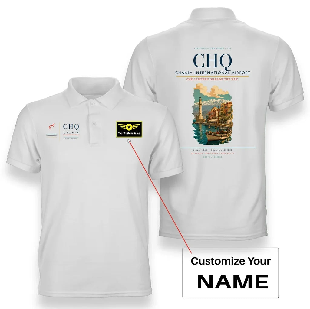 Chania International Airport CHQ White+Name