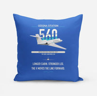 Thumbnail for Cessna Citation 560 - Citation V design on blue pillow
