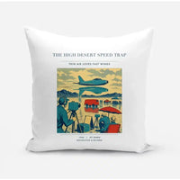 Thumbnail for VINTAGE G4295 - The High Desert Speed Trap - Designed Pillows design on white