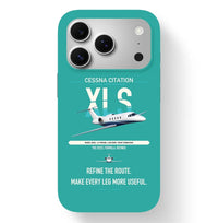 Thumbnail for Cessna Citation XLS design on turquoise magsafe iphone case, for iPhone 17 Pro