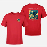 Thumbnail for VINTAGE G4267 - The Wheel Well Nap - Double-Side T-Shirt design on red double side t shirt