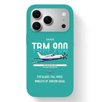 Thumbnail for Daher TBM 900 design on turquoise magsafe iphone case, for iPhone 17 Pro