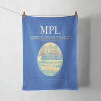 Thumbnail for Montpellier–Méditerranée Airport (MPL) design on blue towel