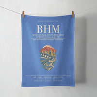 Thumbnail for Birmingham-Shuttlesworth International Airport (BHM) design on blue towel