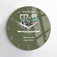 Thumbnail for CT7-9B design on green army no frame wall clock