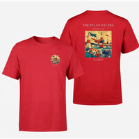 Thumbnail for VINTAGE G4046 - The Pylon Racers - Double-Side T-Shirt design on red double side t shirt