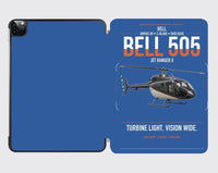 Thumbnail for Bell 505 Jet Ranger X design on blue ipad tablet case