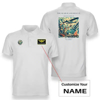 Thumbnail for VINTAGE G4052 - The Search And Rescue - Double-Side Polo T-Shirt design on white+name