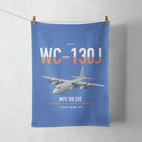 Thumbnail for WC-130J Hurricane Hunter design on blue towel