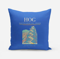 Thumbnail for Frank País Airport (HOG) design on blue pillow