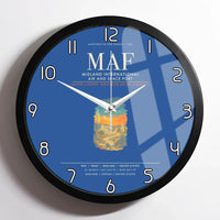 Thumbnail for Midland International Air and Space Port MAF Wall-Clock Framed - Blue