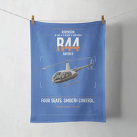 Thumbnail for Robinson R44 Raven II design on blue towel