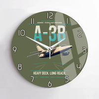 Thumbnail for A-3B Skywarrior design on green army no frame wall clock