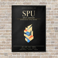 Thumbnail for Split Airport SPU - Canvas Framed - Black