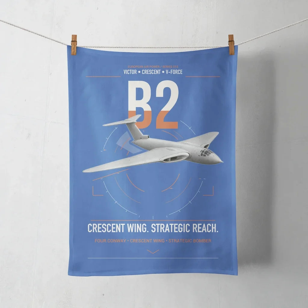 Handley Page Victor B2 design on blue towel
