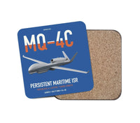 Thumbnail for MQ-4C Triton IFC-4 design on blue 1 piece coaster