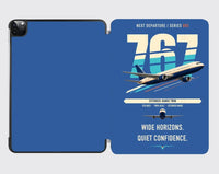 Thumbnail for Boeing 767-300ER design on blue ipad tablet case