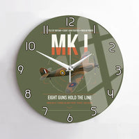 Thumbnail for Hawker Hurricane Mk I design on green army no frame wall clock