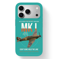 Thumbnail for Hawker Hurricane Mk I design on turquoise magsafe iphone case, for iPhone 17 Pro