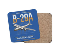 Thumbnail for B-29A Superfortress design on blue 1 piece coaster