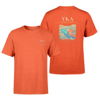 Thumbnail for Kamloops Airport (YKA) design printed on orange double-side t-shirt