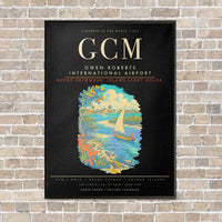 Thumbnail for Owen Roberts International Airport GCM - Canvas Framed - Black