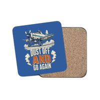 Thumbnail for Dust Off And Go Again design on blue 1 piece coaster