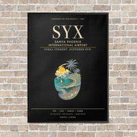 Thumbnail for Sanya Phoenix International Airport SYX - Canvas Framed - Black
