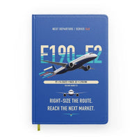 Thumbnail for Embraer E190-E2 design on blue notebook