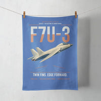 Thumbnail for F7U-3 Cutlass design on blue towel