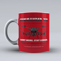 Thumbnail for Commander 3XL Mug design on red draganfly