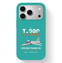 Thumbnail for T-38C Talon design on turquoise magsafe iphone case, for iPhone 17 Pro