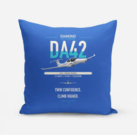 Thumbnail for Diamond DA42-VI design on blue pillow