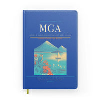 Thumbnail for Augusto C. Sandino International Airport (MGA) design on blue notebook