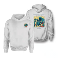 Thumbnail for VINTAGE G4506 - The Air Ambulance Run - Double-Side Hoodie design on white double side