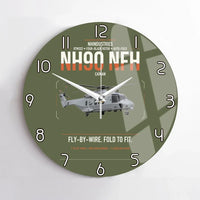 Thumbnail for NHIndustries NH90 NFH Caïman design on green army no frame wall clock